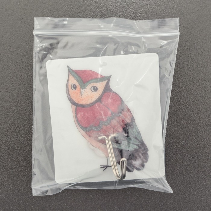 Крючок-наклейка "Совунья", цвет МИКС, рисунок МИКС