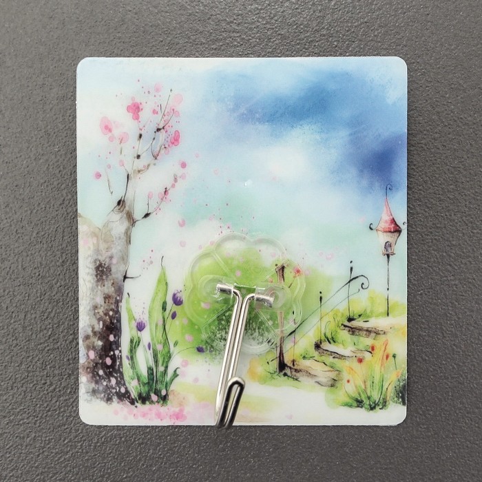 Крючок-наклейка "Раздолье", цвет МИКС, рисунок МИКС