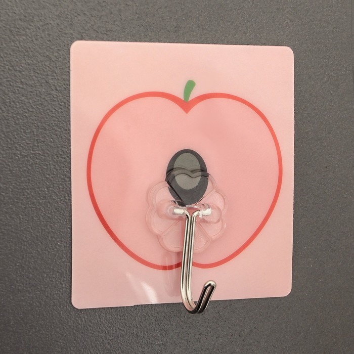 Крючок-наклейка "Фрукты графика", цвет МИКС, рисунок МИКС