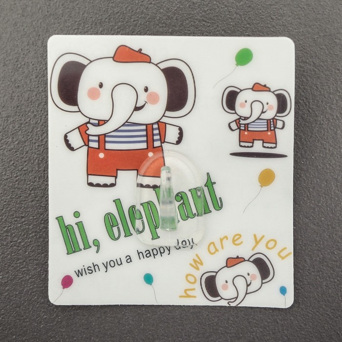 Крючок-наклейка "Лисёнок", цвета МИКС