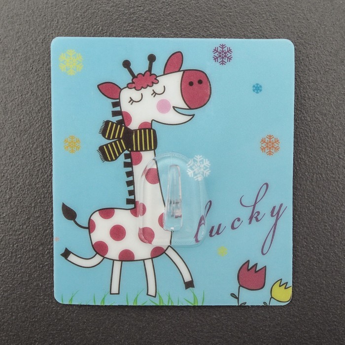 Крючок-наклейка "Лисёнок", цвета МИКС