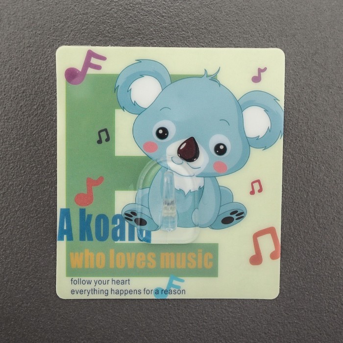 Крючок-наклейка "Лисёнок", цвета МИКС