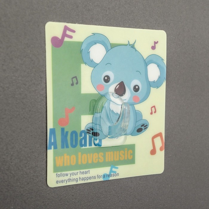 Крючок-наклейка "Лисёнок", цвета МИКС