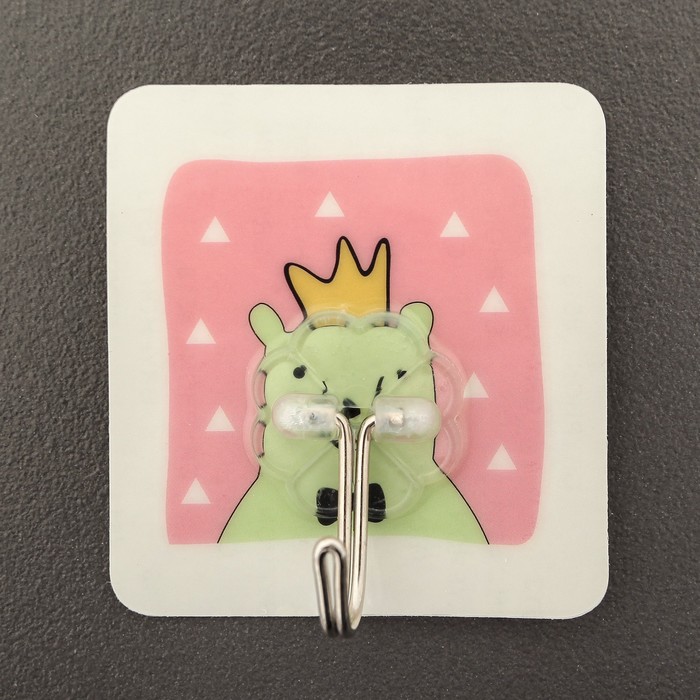 Крючок-наклейка "Животные" дизайн МИКС