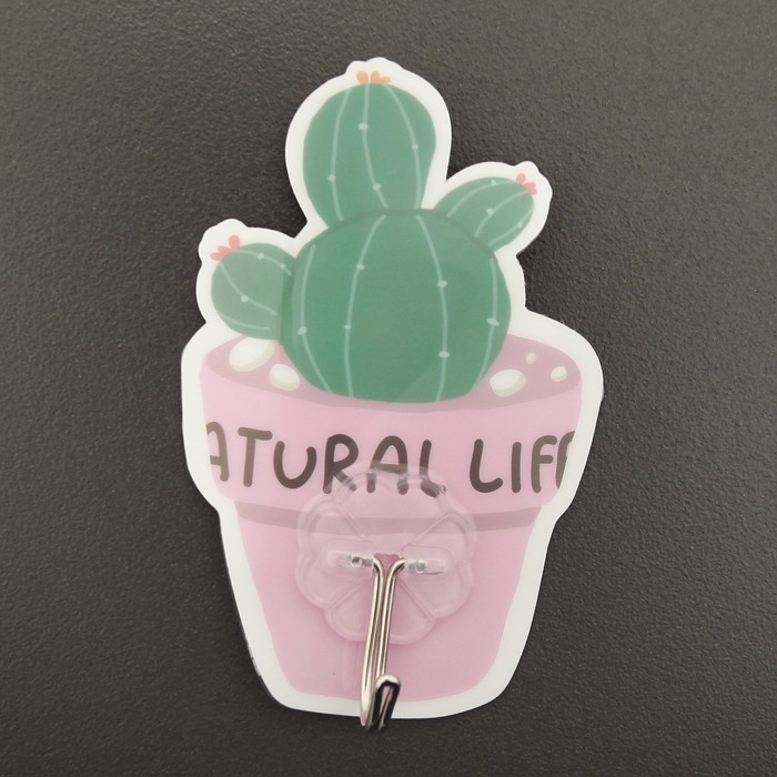 Крючок-наклейка "Креатив" дизайн МИКС