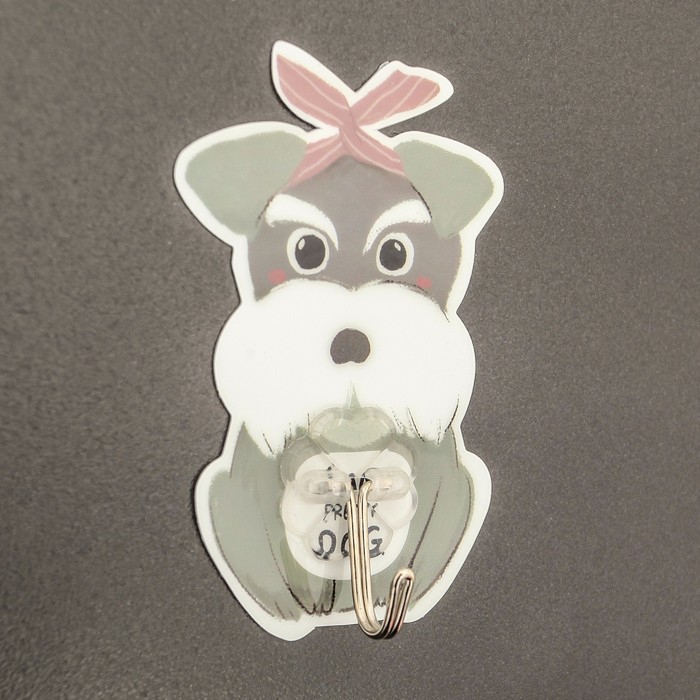 Крючок-наклейка "Собаки" дизайн МИКС