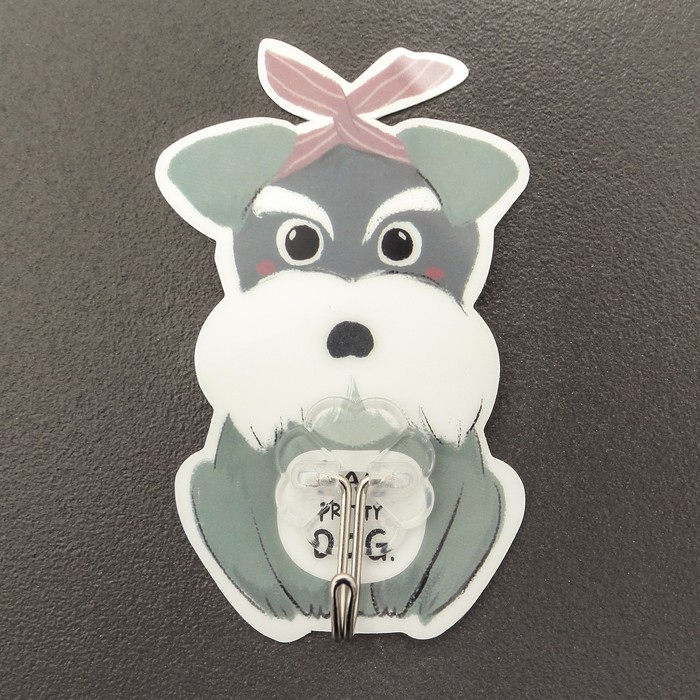 Крючок-наклейка "Собаки" дизайн МИКС