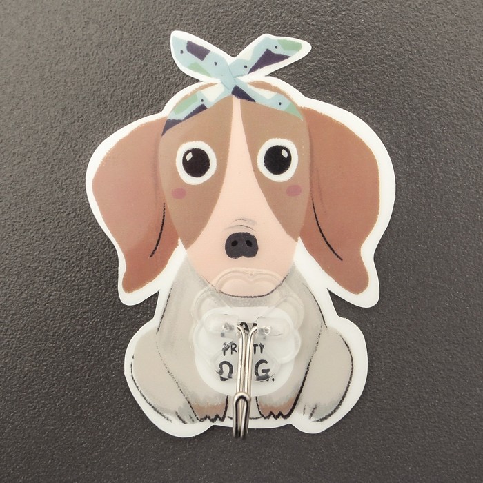 Крючок-наклейка "Собаки" дизайн МИКС