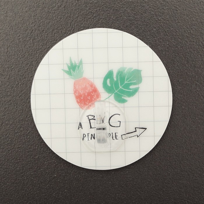 Крючок-наклейка "Фрукты, джунгли" дизайн МИКС