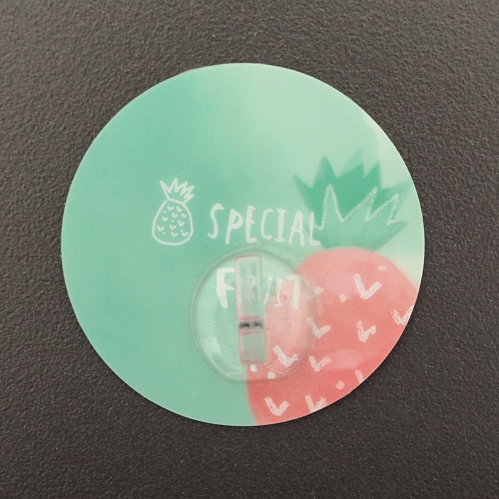 Крючок-наклейка "Фрукты, джунгли" дизайн МИКС