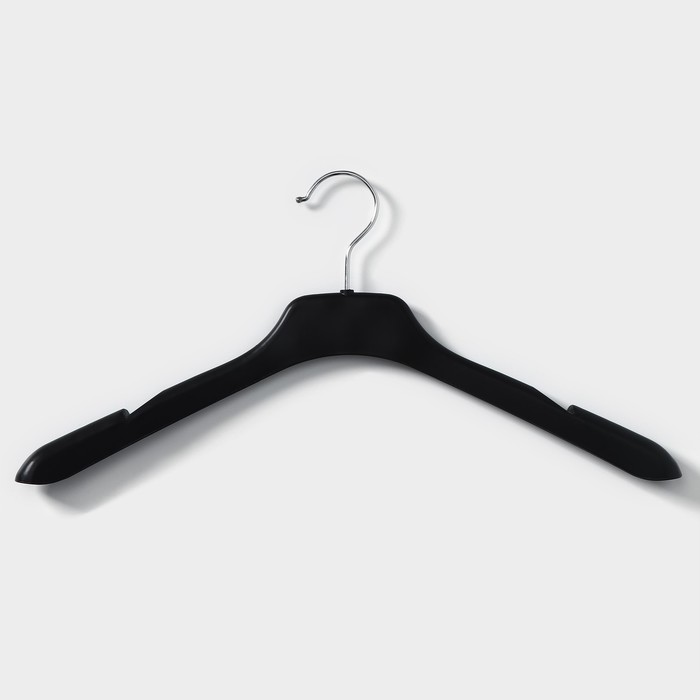 Плечики - вешалка для одежды, размер 44-46, цвет чёрный вешалка для одежды рыжий кот 44 46 размер пластик