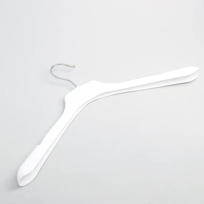 Вешалка-плечики 45х13,5х3 см, глянец, цвет белый