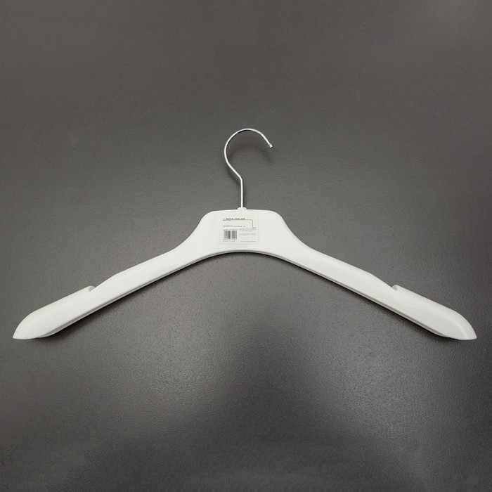 Вешалка-плечики 45х13,5х3 см, глянец, цвет белый
