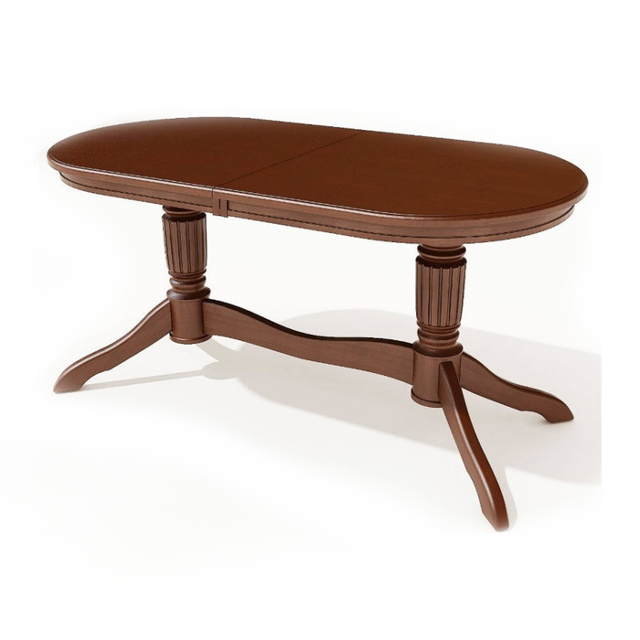 Стол "Зубр-1", 150 (200) х 90 х 75 см, цвет коньяк