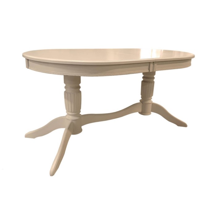 Стол "Зубр-1", косичка, 150 (200) х 90 х 75 см, цвет слоновая кость