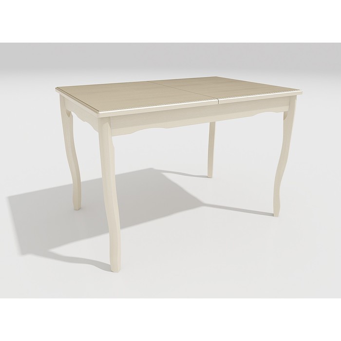 Стол "Манул", 110 (155) х 75 х 75 см, цвет слоновая кость