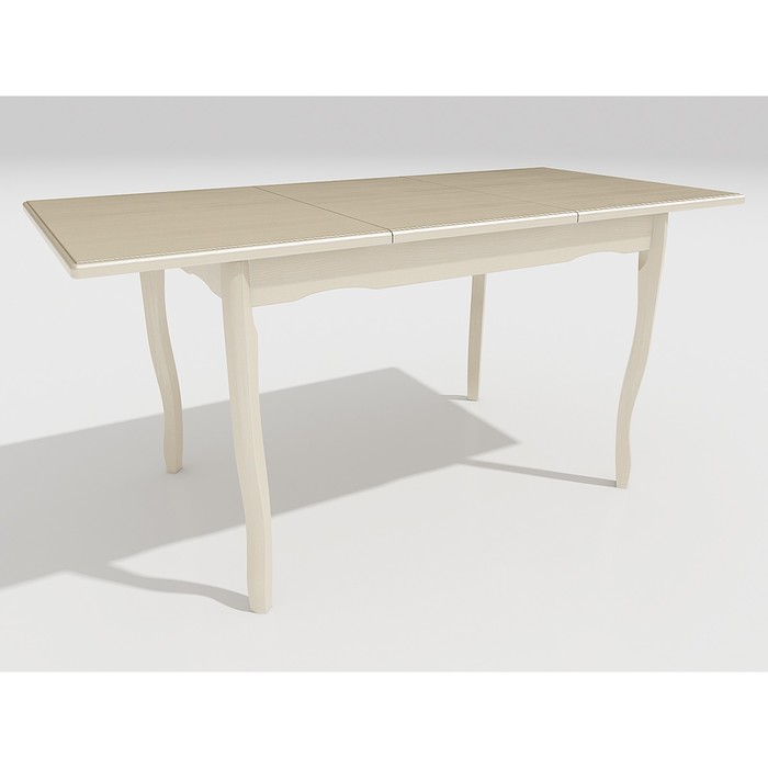 Стол "Манул", 110 (155) х 75 х 75 см, цвет слоновая кость