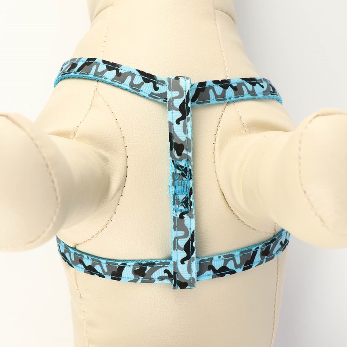 Комплект прошитый "Бантики", ширина 1 см, поводок 120 см, шлейка 23-32 см, зеленый