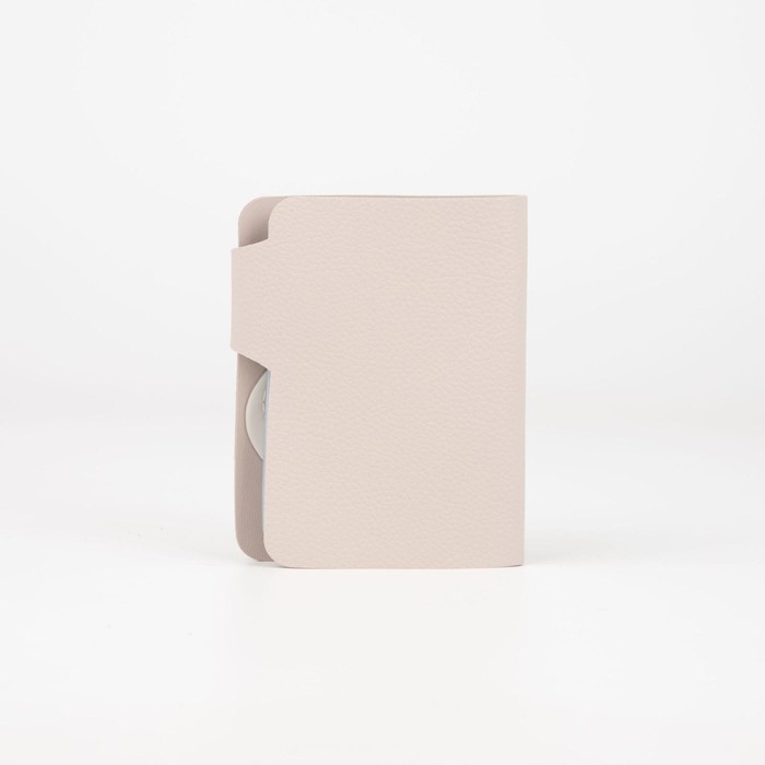 Визитница, 28 кардхолдеров, на кнопке, цвет бежевый