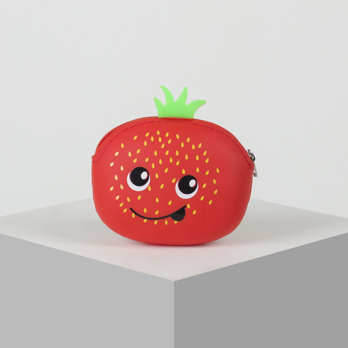 Кошелёк женский, отдел на молнии, цвет красный