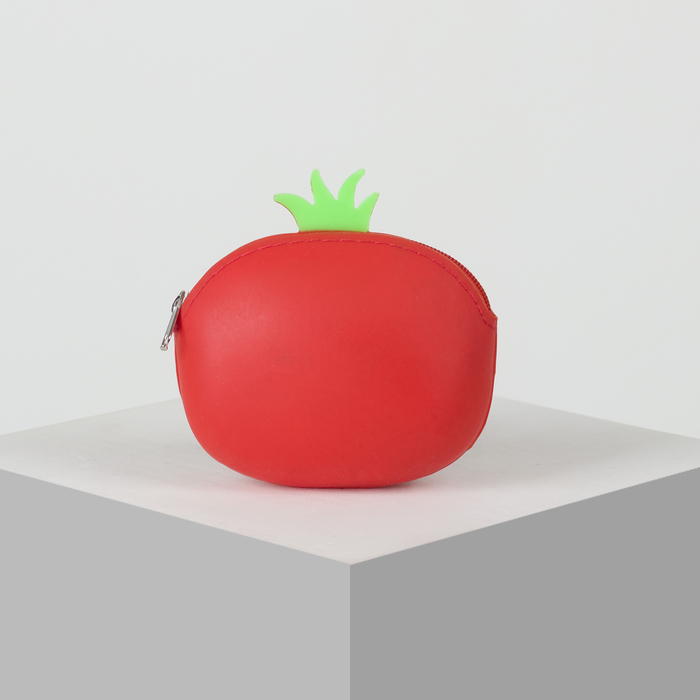 Кошелёк женский, отдел на молнии, цвет красный