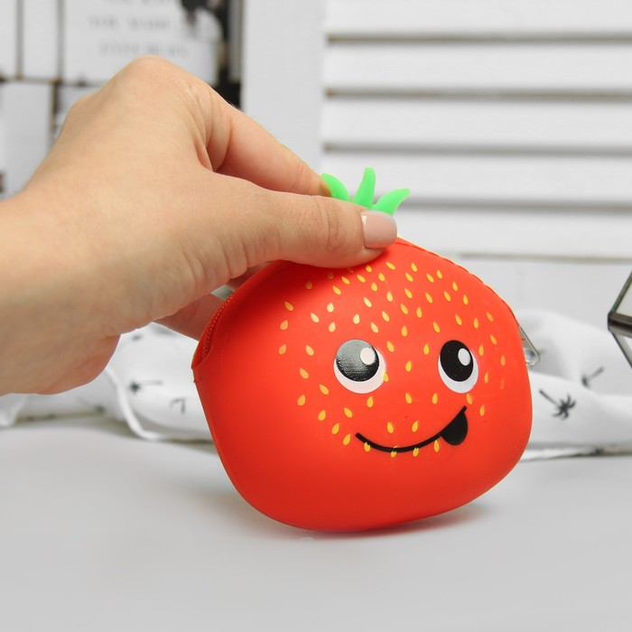 Кошелёк женский, отдел на молнии, цвет красный