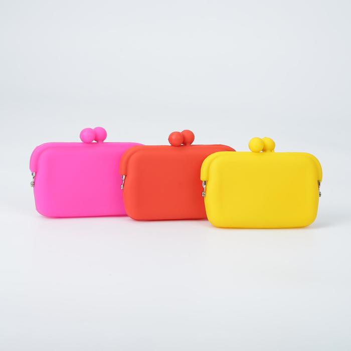 Кошелёк женский, отдел на фермуаре, МИКС