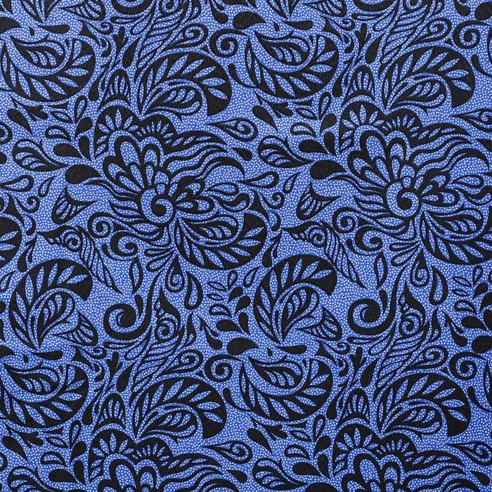 Штора для ванной "Бархат", 180х180 см,, цвет синий