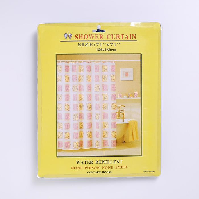 Штора для ванной "Бархат", 180х180 см,, цвет синий