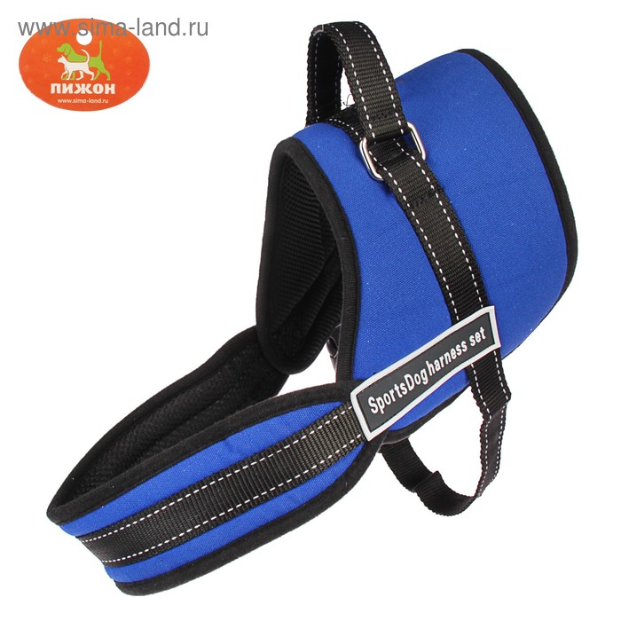 

Шлейка с подкладом светоотражающая, размер XL (ОШ 68, ОГ 68-86 см), стропа 2,5 см, синяя