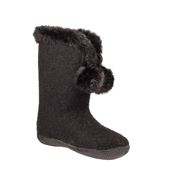 Валенки крашеные, цвет чёрный, размер 37 (25 см)