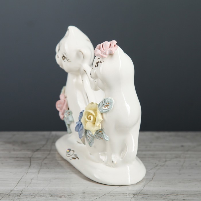 Копилка "Коты сердце" малые, лепка