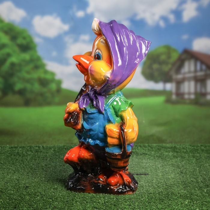 Сувенир садовый "Цыпленок Хозяюшка", Глянец