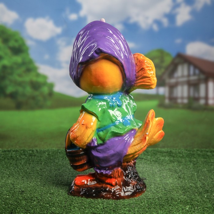 Сувенир садовый "Цыпленок Хозяюшка", Глянец