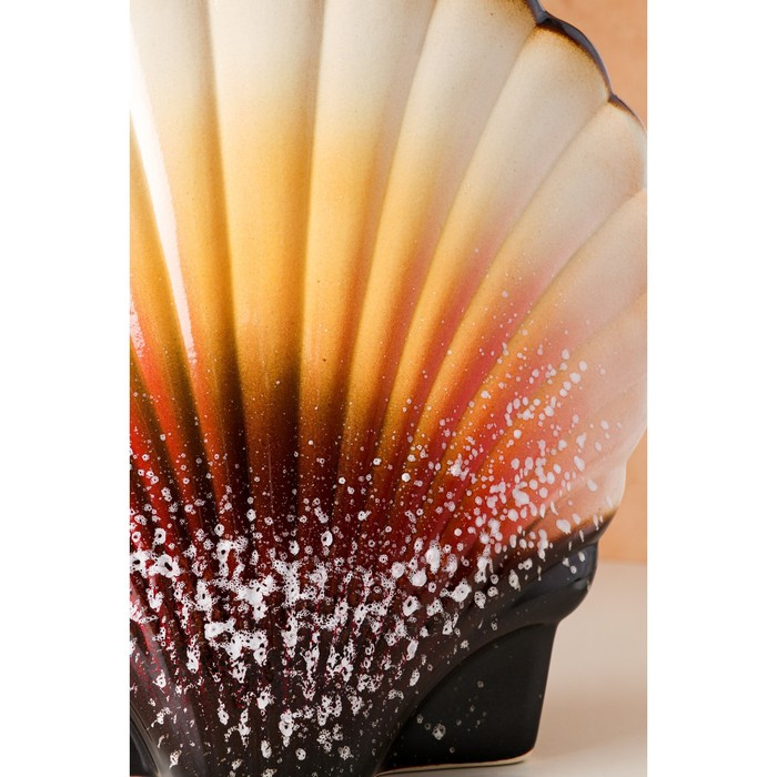 Ваза "Ракушка" цветная микс