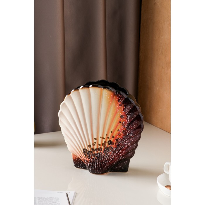 Ваза "Ракушка" цветная микс