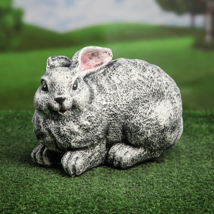 Сувенир - садовый "Зайчик "серый