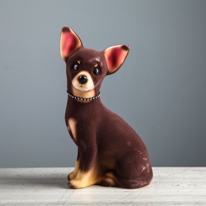 Копилка "Той" флок коричневый УЦЕНКА