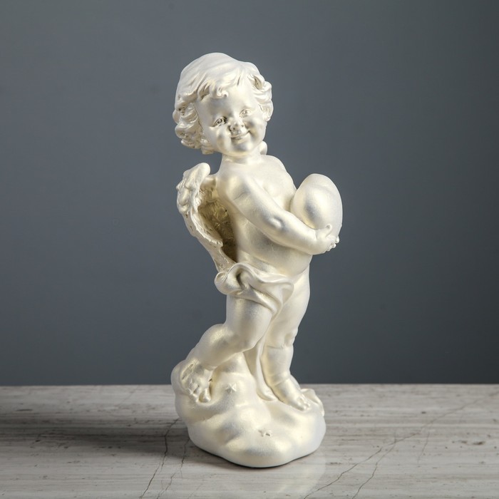 Статуэтка &quot;Ангел с сердцем №2&quot; перламутр   УЦЕНКА