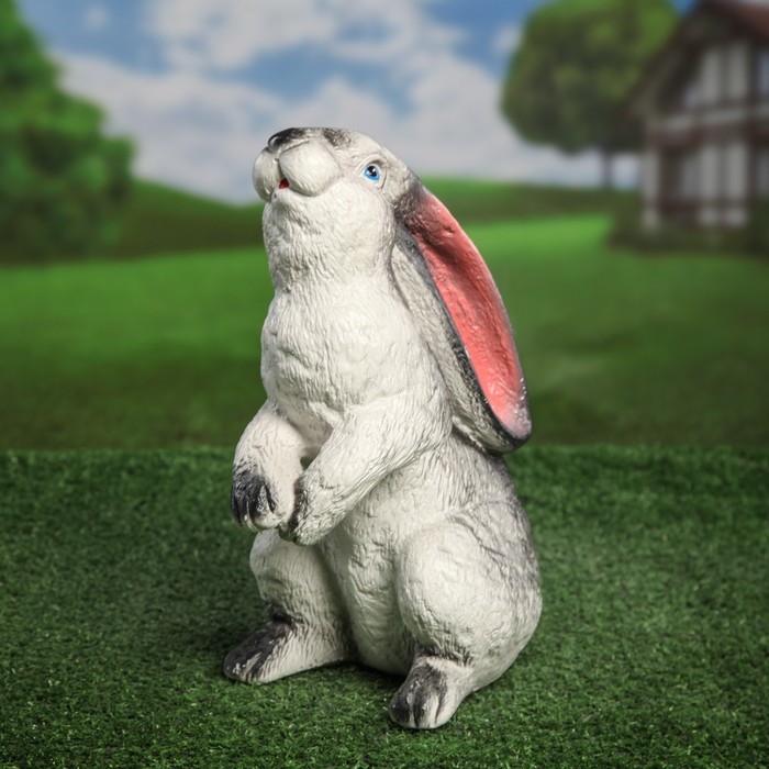 Садовая фигура "Заяц сидячий" большой 24*17*32 см УЦЕНКА