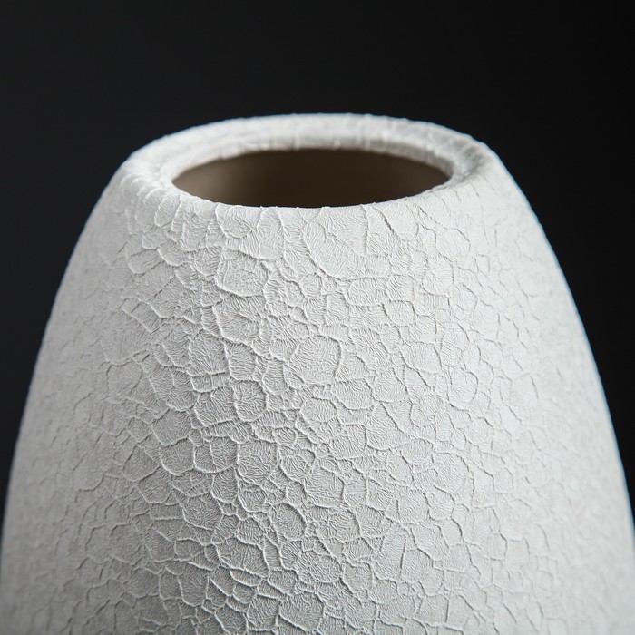 Ваза "Евро" шёлк белая УЦЕНКА