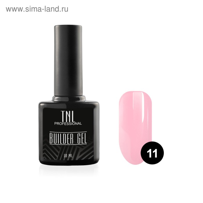 Гель для ногтей  Сима-Ленд Гель моделирующий TNL Builder Gel №11, камуфлирующий, светло-розовый, 10 мл