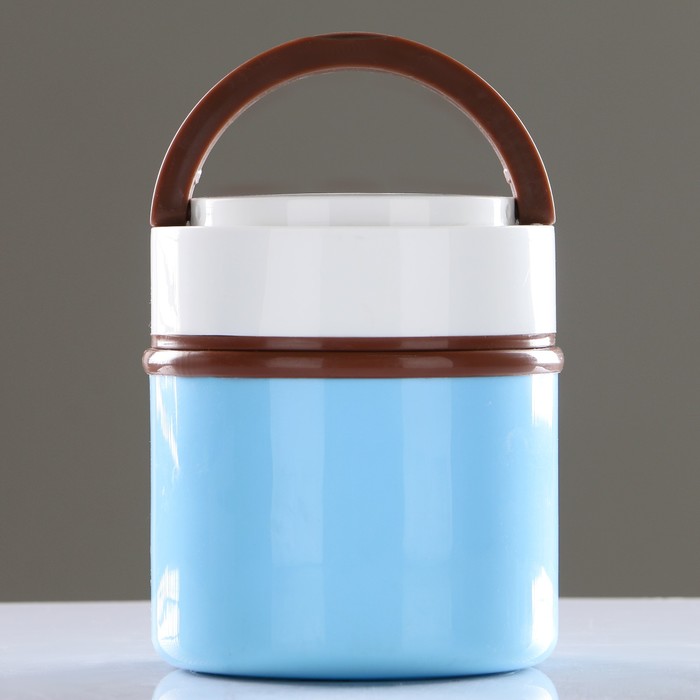 Ланч-бокс «Lunch box», 1,2л, 1 тарелка, микс 12,5*15