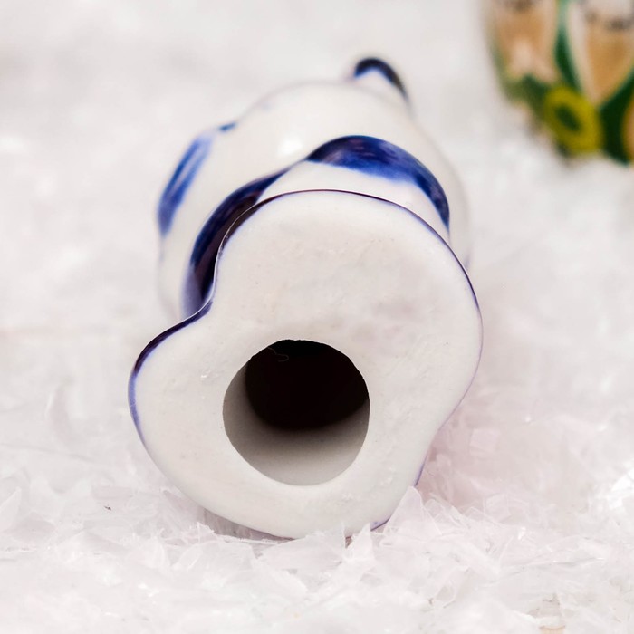 Сувенир «Свинка Соня», 6 см, гжель