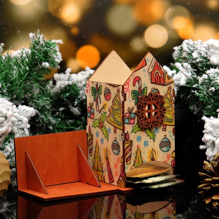 Чайный домик "Новогодний", 8,5х9х18см