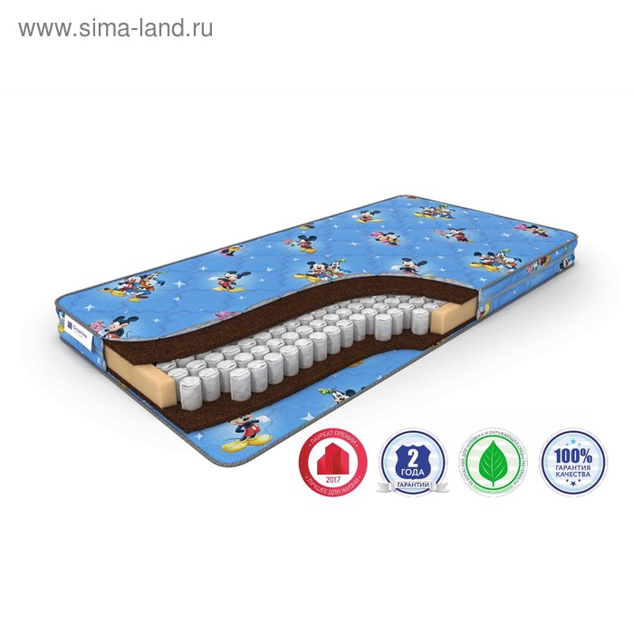 

Матрас детский Baby Dream TFK, размер 90х190 см, высота 12 см, бязь