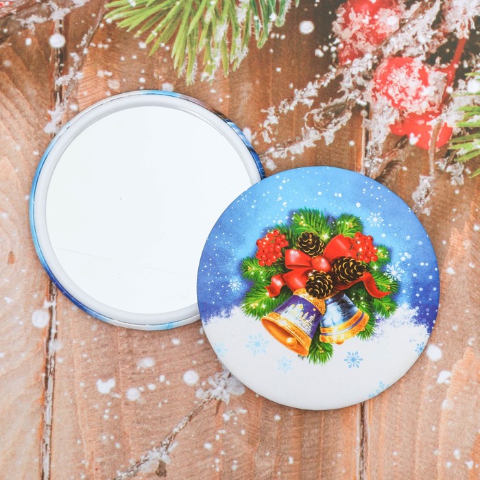 Зеркало в конверте «Колокольчики», 7 х 7,8 см