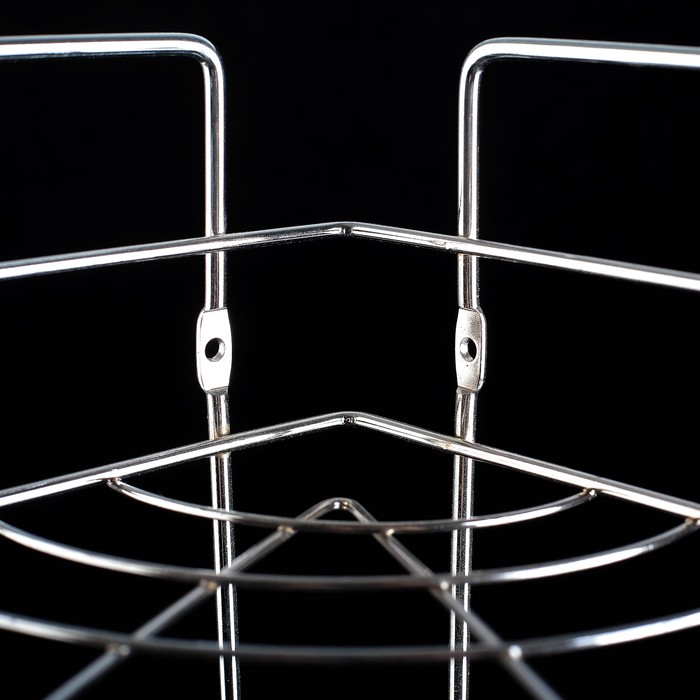 Полка 3х-ярусная угловая "Цветы" 31х22х55,5 см