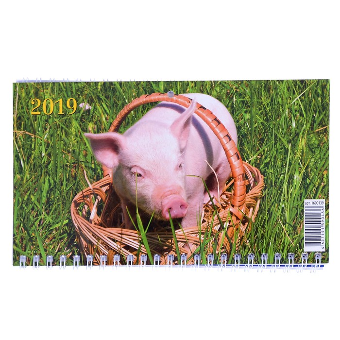 Календарь квартальный, трио "Символ года - 14" 2019 год, 20х47см