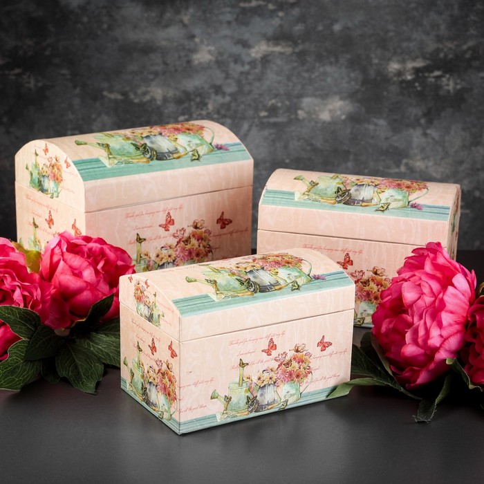 Набор коробок 3в1, 20 х 15 х 16 - 16 х 10,5 х 11 см